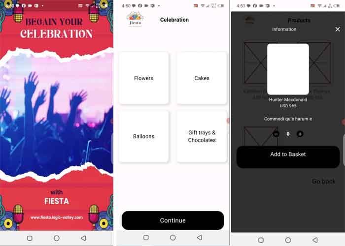 FIESTA - Event Planning Services App